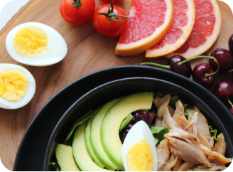 Variedad de comida sana