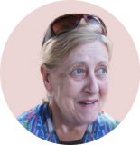 Imagen de María Saura, integrante comprometida de la Alianza contra el dolor